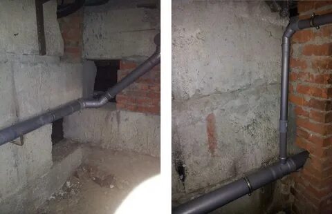 Стояки в подвале дома