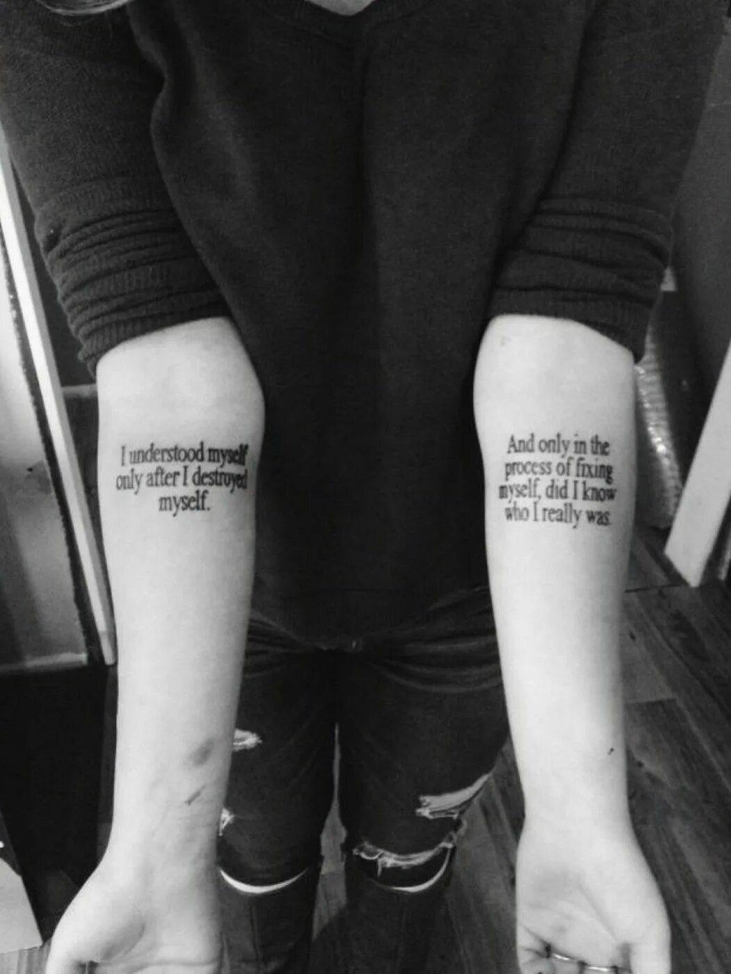 I only have myself