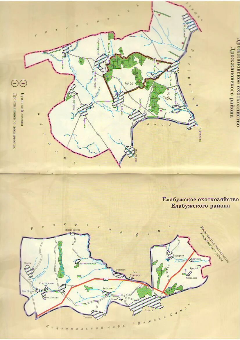 Елабужский район татарстан на карте. Карта Елабужского района. Карта Елабужского охотхозяйства. Границы Елабужского района. Челнинское охотхозяйство карта.