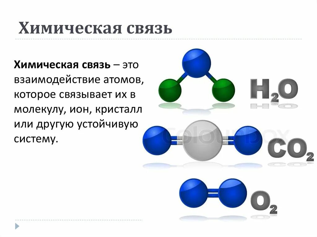 Признаки химической связи