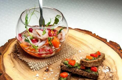 Молекулярные блюда из рыбы