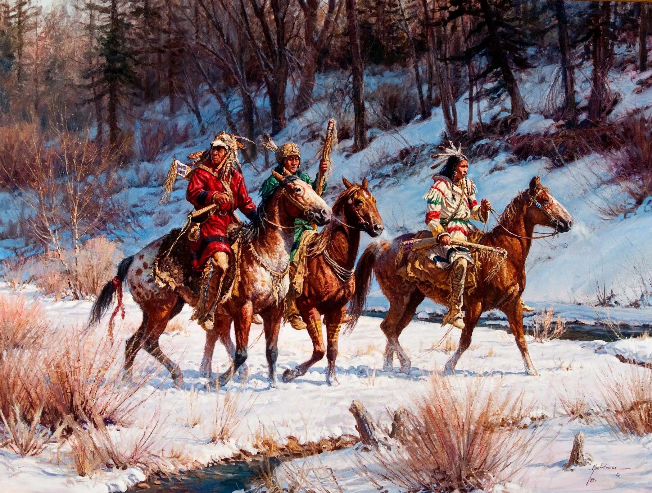 Художник-ковбой Martin Grelle. Охота развлечения