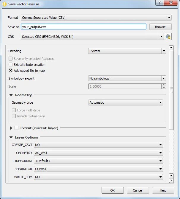 Create csv