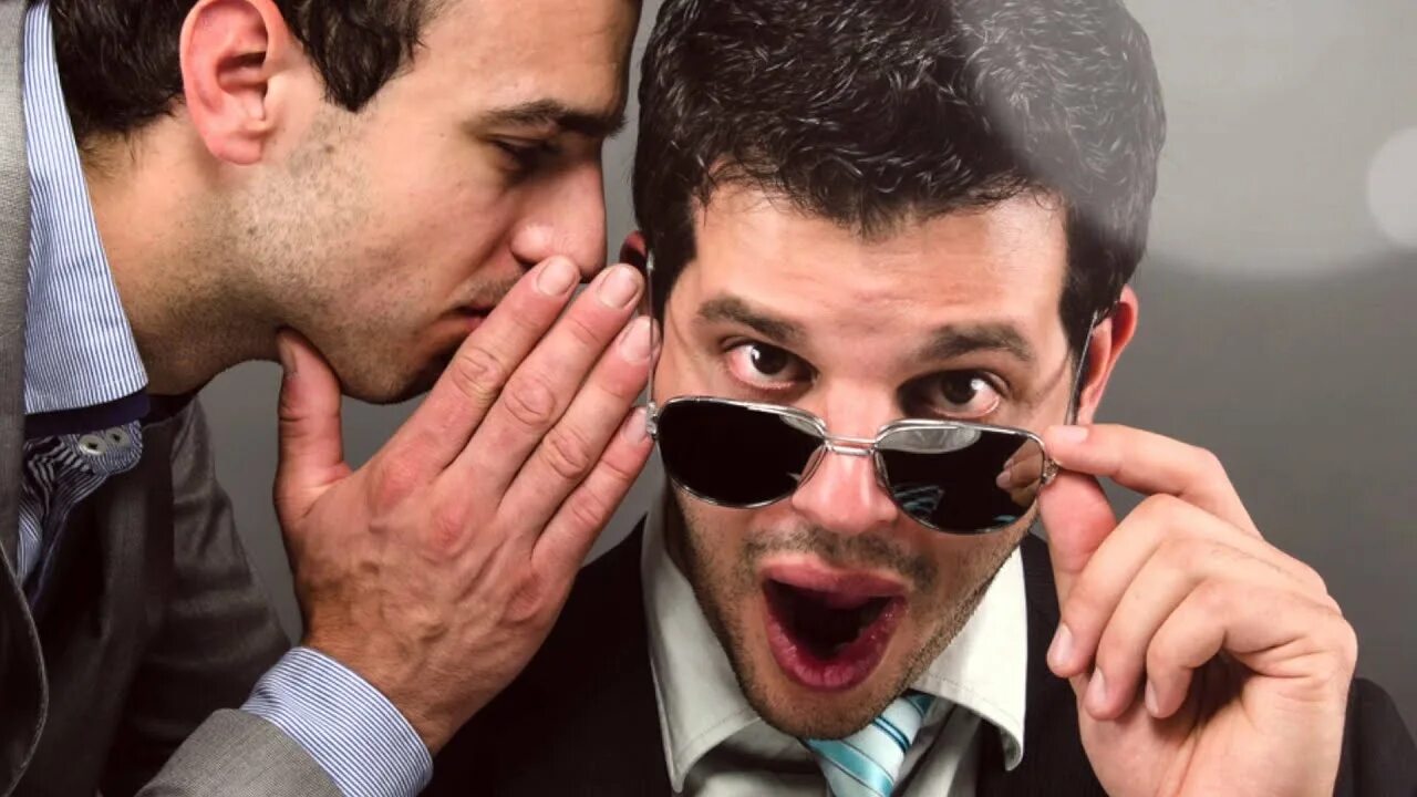 Man whispering