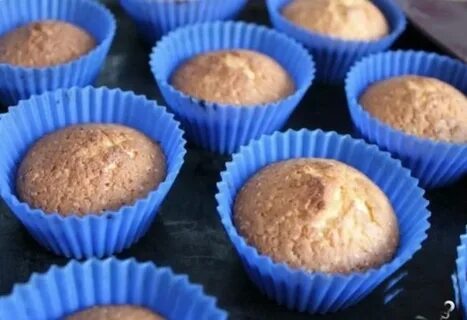 Вкусные маффины в силиконовых формочках