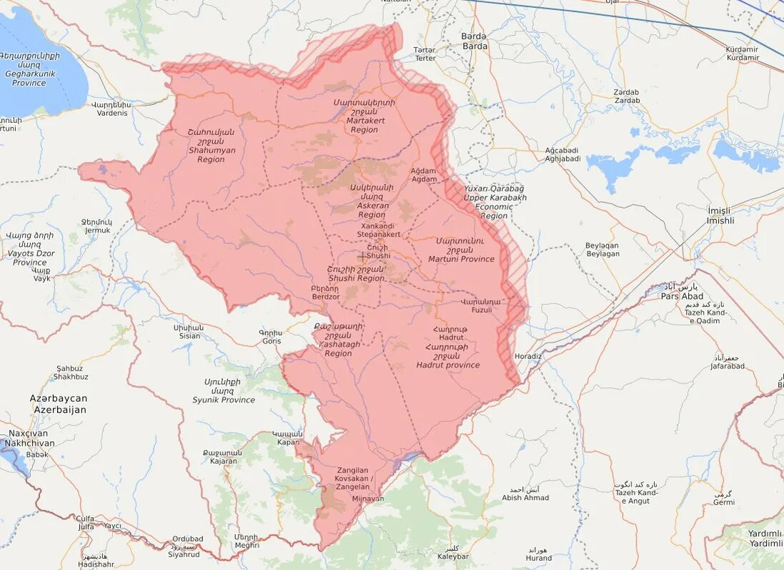 Карта азербайджана и армении на русском. Нагорный Карабах на карте 2022. Нагорный Карабах на карте Армении и Азербайджана. Карта Нагорного Карабаха 2023. Карта Нагорного Карабаха 2022 года.