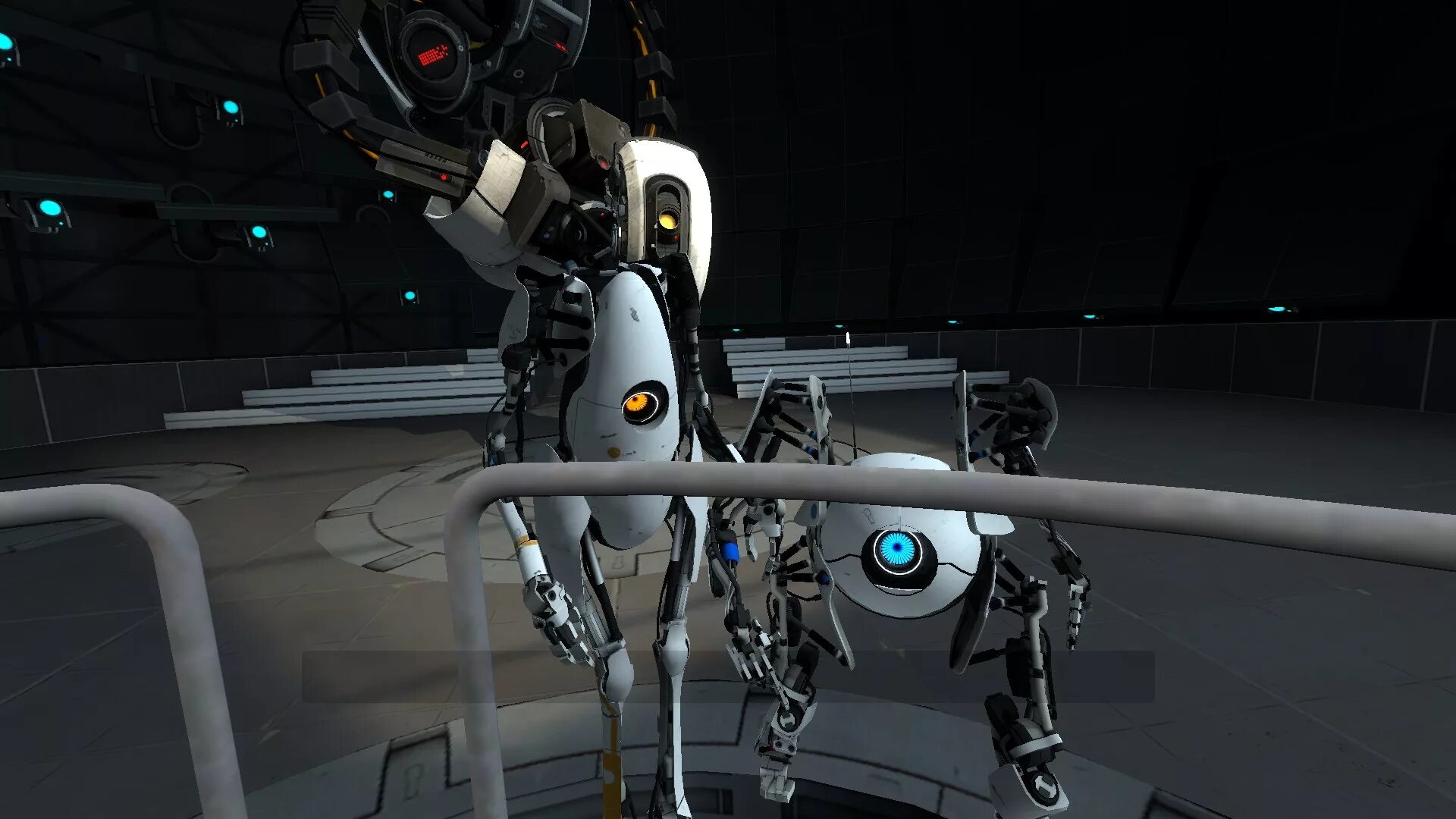 Portal final. Игра Portal 2. Portal 2 Coop. Портал 2 игра роботы. Portal 2 финал.