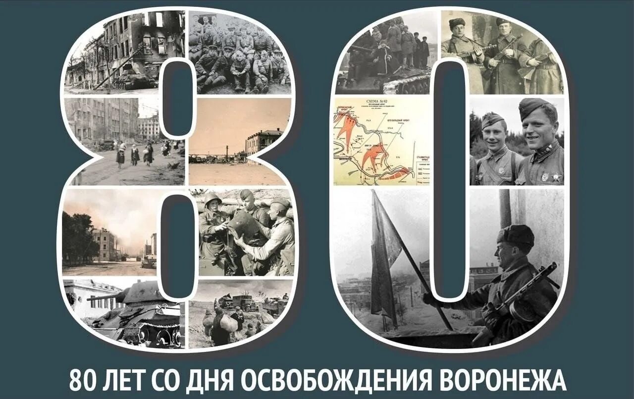 Освобождение Воронежа от немецко-фашистских. 80 Лет освобождения Воронежа. День освобождения Воронежа. Плакат ко Дню освобождения Воронежа.