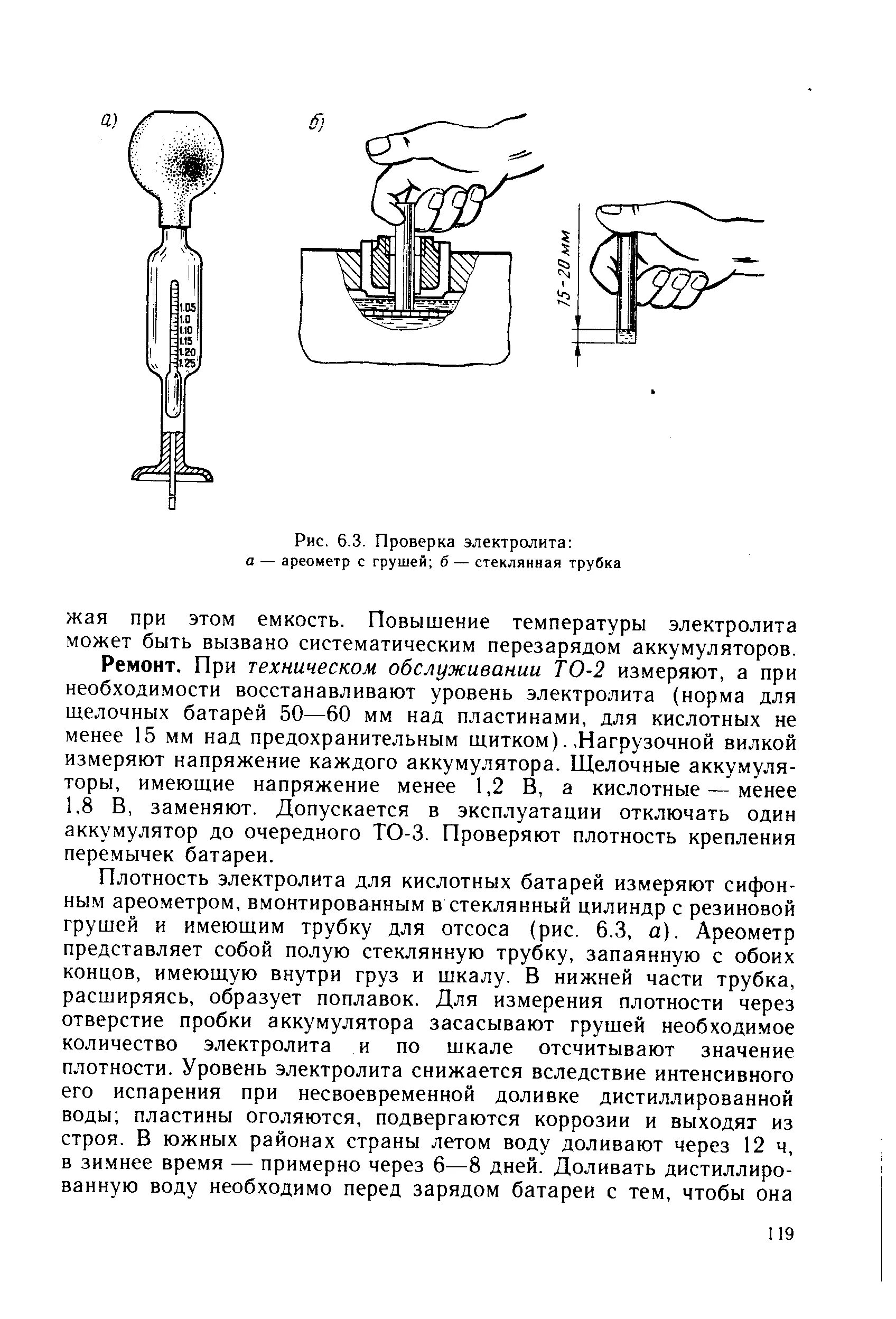 Какая должна быть плотность электролита. Измерение уровня электролита стеклянной трубкой. Трубка для измерения электролита над пластинами. Приспособление для проверки электролита. Стеклянная трубка для проверки уровня электролита.