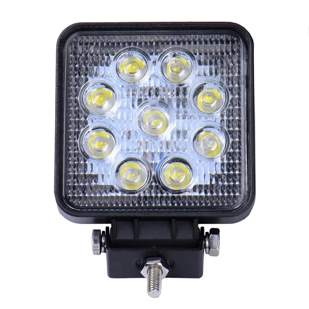 Фара светодиодная 27w, 9 led. Противотуманная светодиодная фара 9led 27wcr-we093p. Da 1007 27w-Flood фара светодиодная 9led квадрат 110 мм. Фара светодиодная 9 диодов 12/24v 27w. Фары 12v светодиодные