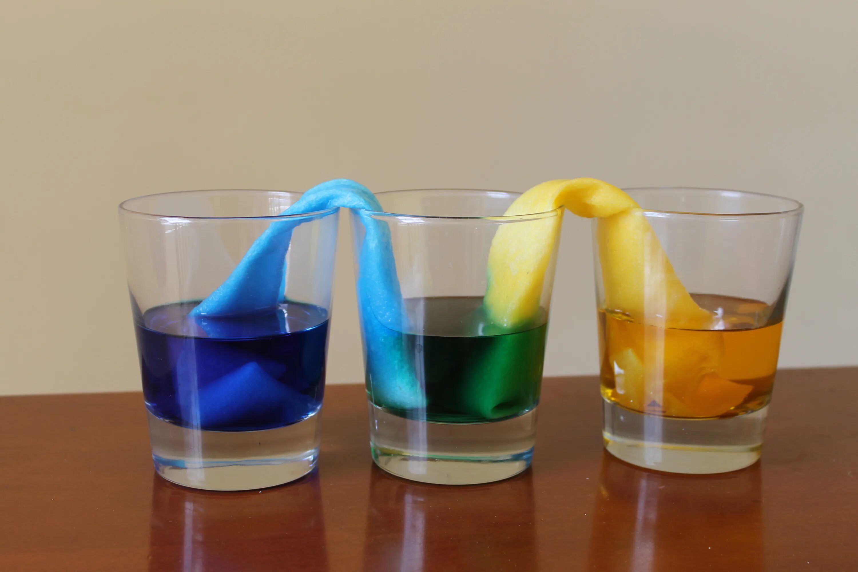 Опыты "цветная вода". Опыты с водой. Цветная вода в стакане. Стакан с разноцветной водой.