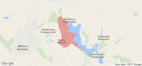 Белово на карте
