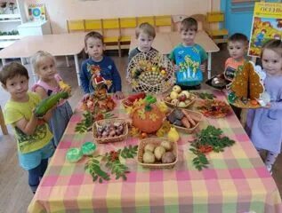 Занятие дары осени средняя группа