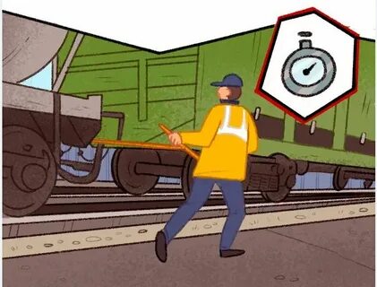 Электровоз толкает вагон рисунок