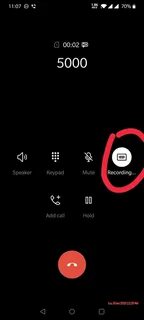 Запись разговора на oneplus