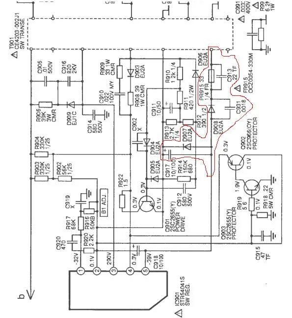 Схема блока питания jvc JVC RX-8012 Service Manual download, schematics, eeprom, repair info for electro