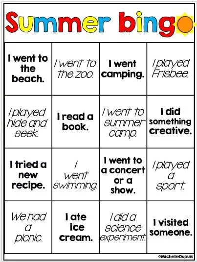 Summer Bingo. Summer activities Bingo for Kids. Summer Holidays Bingo. Летнее Бинго для детей. What did you do this summer