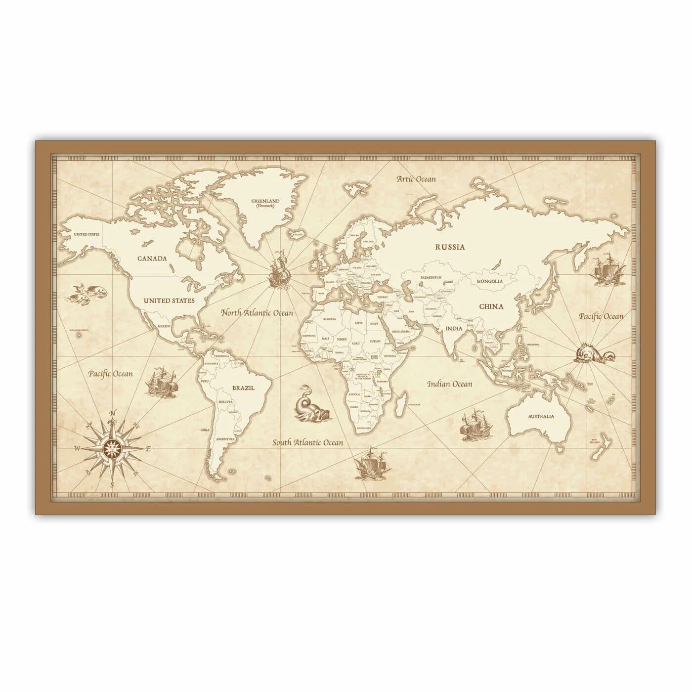 магнитная доска карта