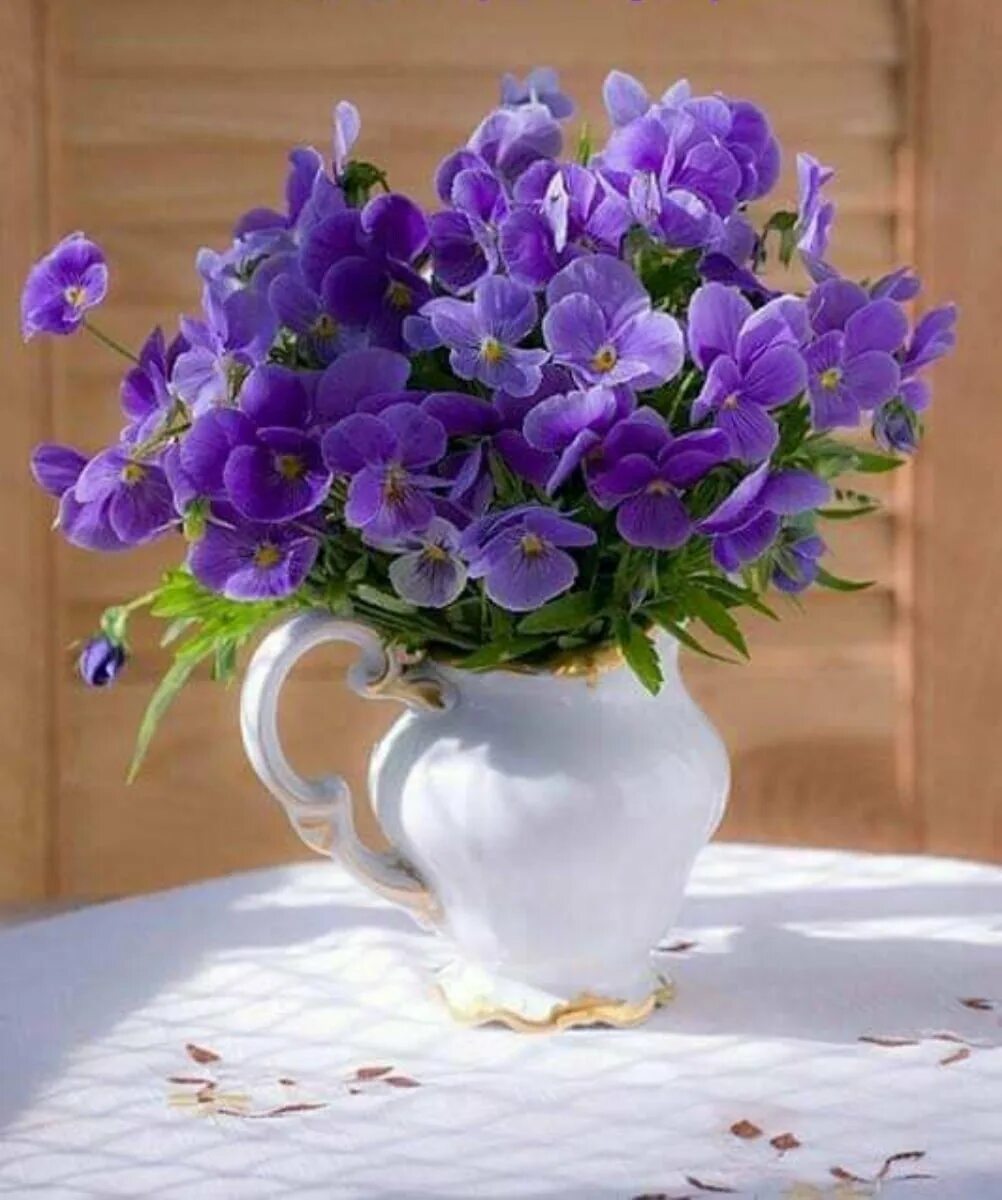 Доброго весеннего утра и благословенного дня. С добрым утром цветы красивые. Открытки с добрым утром цветы. Открытки с добрым утром с цветами. Букет с фиалками и добрым утром.