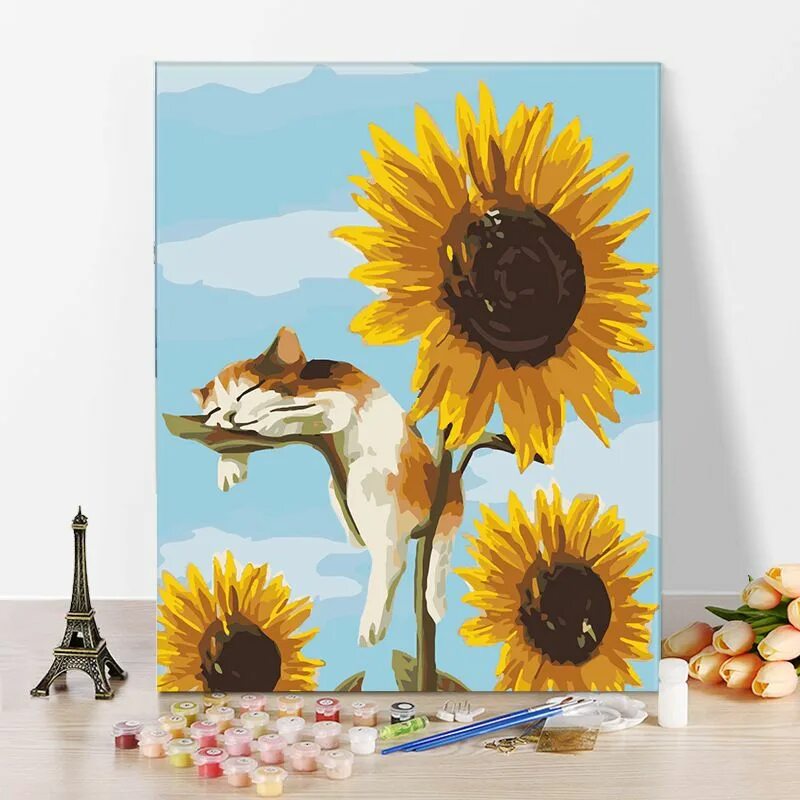 Подсолнухи и животные. Подсолнухи и животные. Подсолнухи и животные. Черный кот и тыква. Подсолнухи с котами.