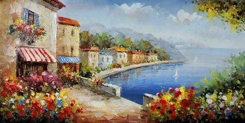 Картины масло италия