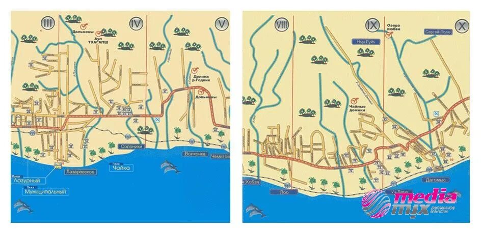 Лазаревское карта города с улицами. Карта поселка Лазаревское с улицами. Туристическая карта Лазаревское. Пляжи Лазаревского на карте.