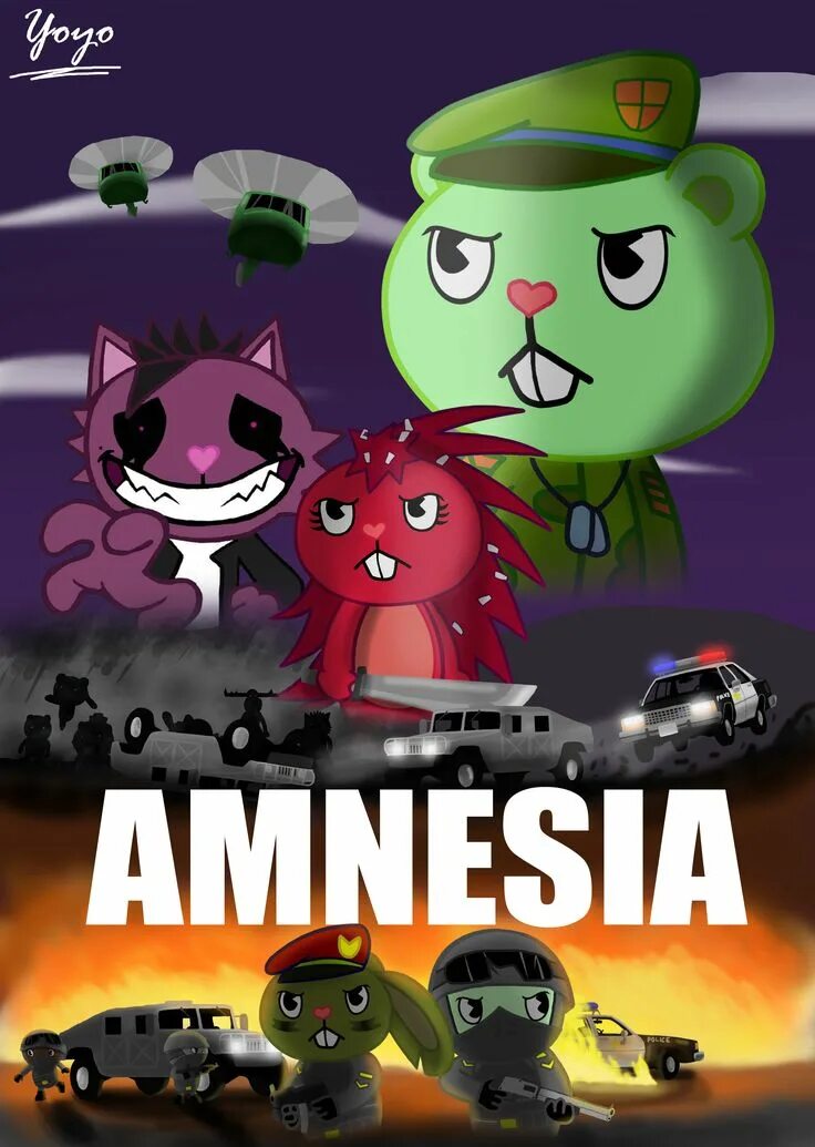 Хэппи три френдс amnesia. Флиппи амнезия. 5. Хэппи три френдс амнезия персонажи. Htf amnesia sebastian.