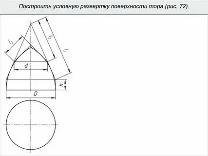 Построение развертки поверхности