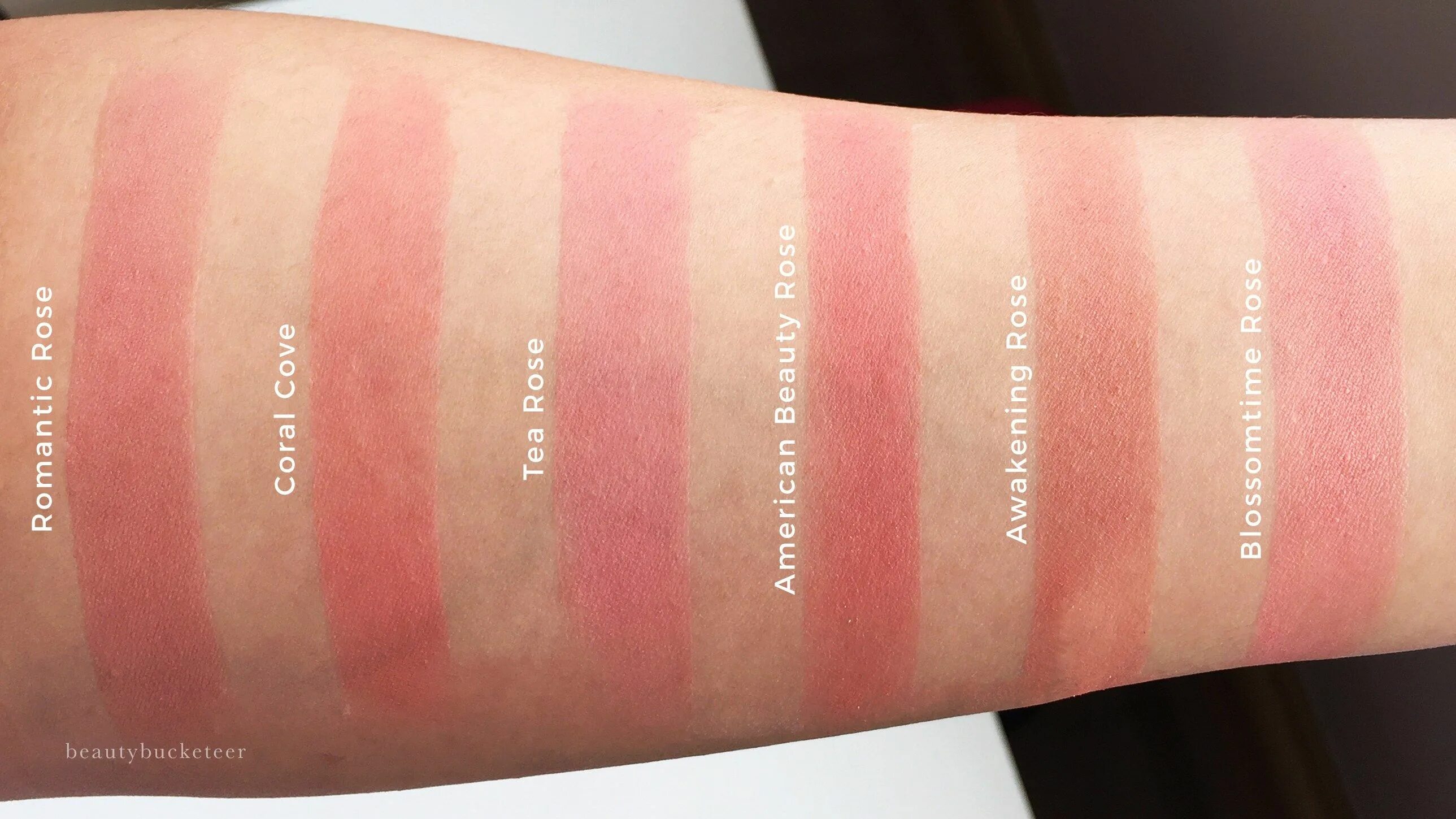 Milani Rose Powder blush 01. Rose Swatches blush. Milani Powder blush. Dolce Gabbana blush of Roses 310 Dahlia Swatches. Rad blush