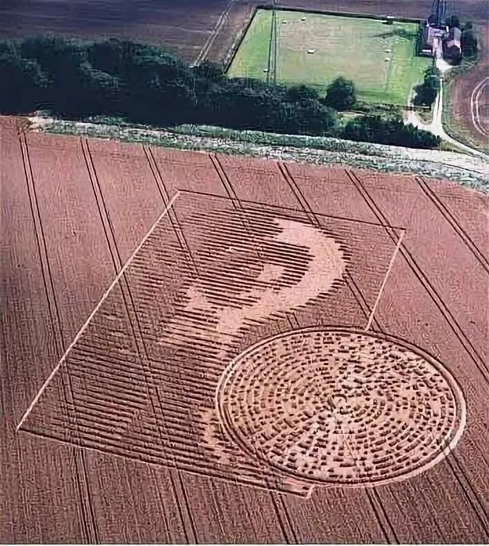 Field message. Beware the Bearers of false Gifts Crop circle.