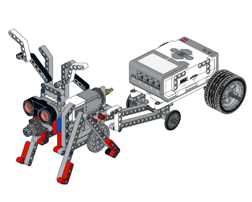 Робот из лего ev3 схема сборки Шагающий робот на базе конструктора Lego Mindstorms EV3. Учебно-методический ком
