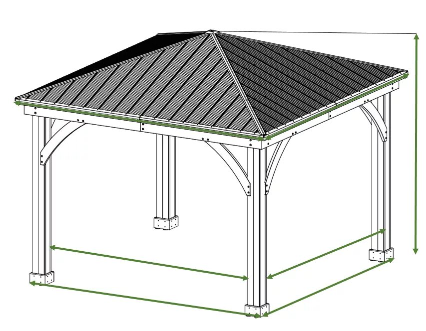 Беседка 3х4 БС 306. Gazebo сборный навес 3х4. Беседка 3х4 с четырехскатной крышей. Беседка 3х3 с четырехскатной крышей чертеж. Крыша для беседки чертеж