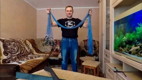 Как насадить сеть рыболовную на шнур