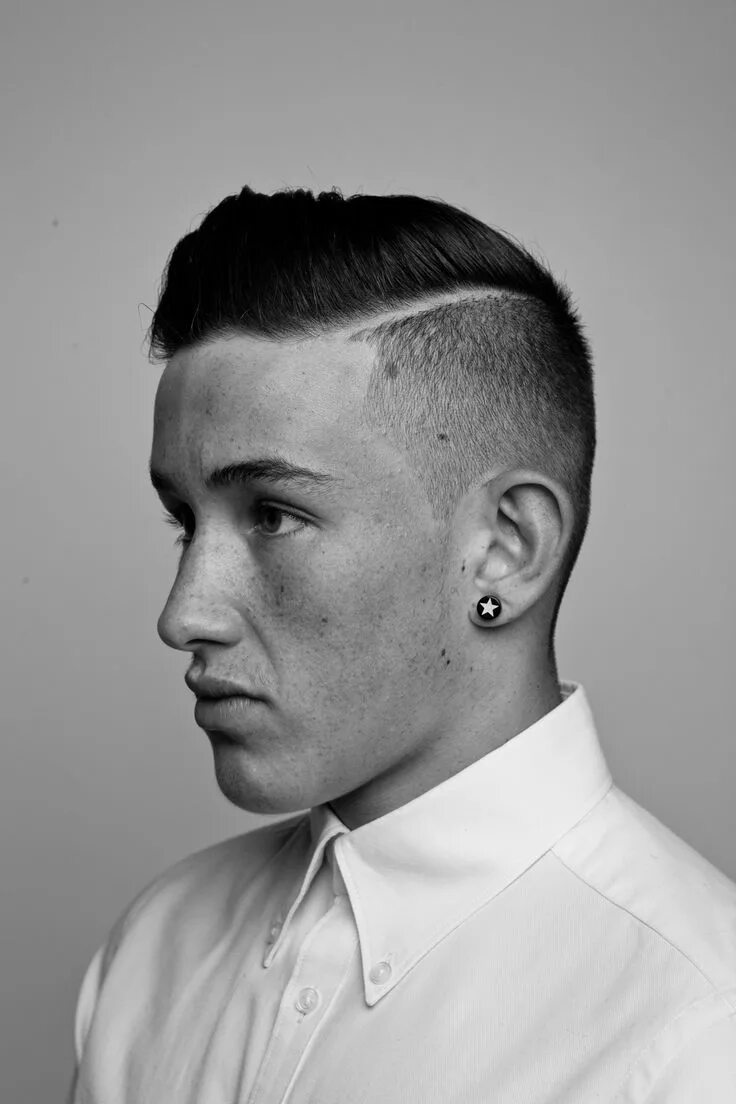 Pin on CORTES MASCULINOS Hard part haircut, Crew cut hair, Mens haircuts fade