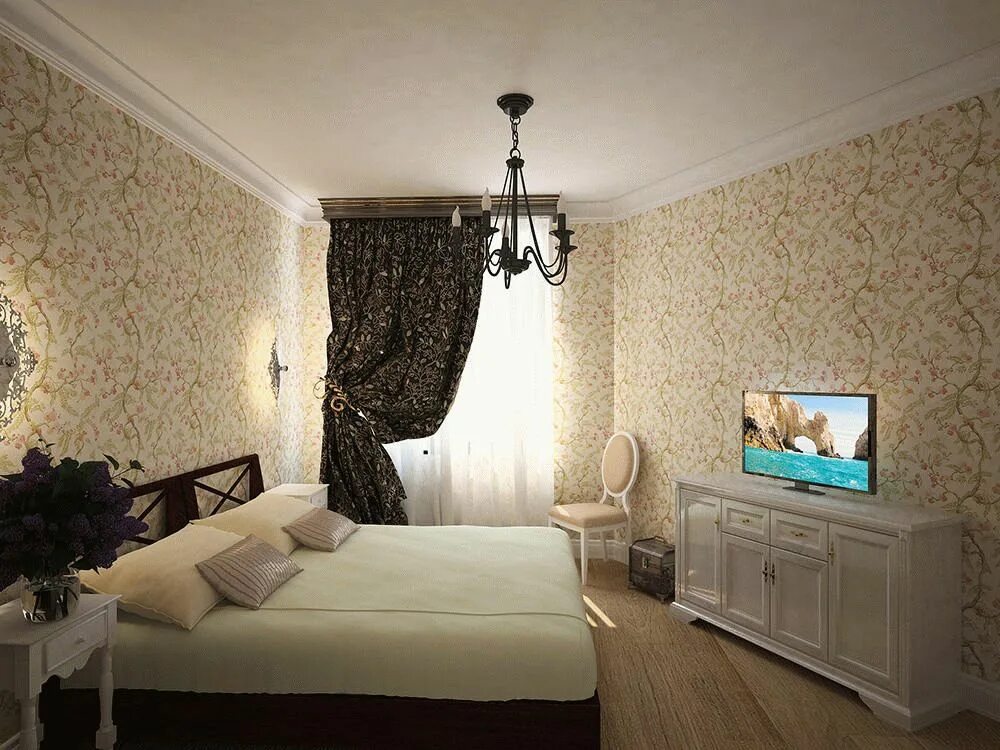 спальня в стиле прованс 11 кв м. комната в классическом стиле. спальня в английском стиле. проходная гостиная в частном доме. обои в комнате в частном.