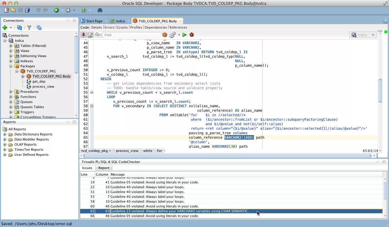 Code database