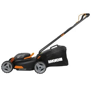 Аккумуляторная газонокосилка worx