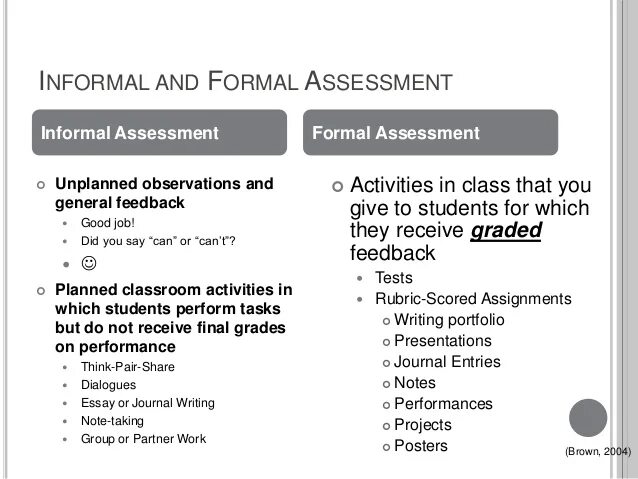 Which is more formal. Informal assessment. what is formal assessment. formal informal. formative assessment.