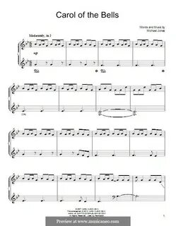 Carol of bells ноты для фортепиано