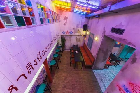 Neon monkey bar