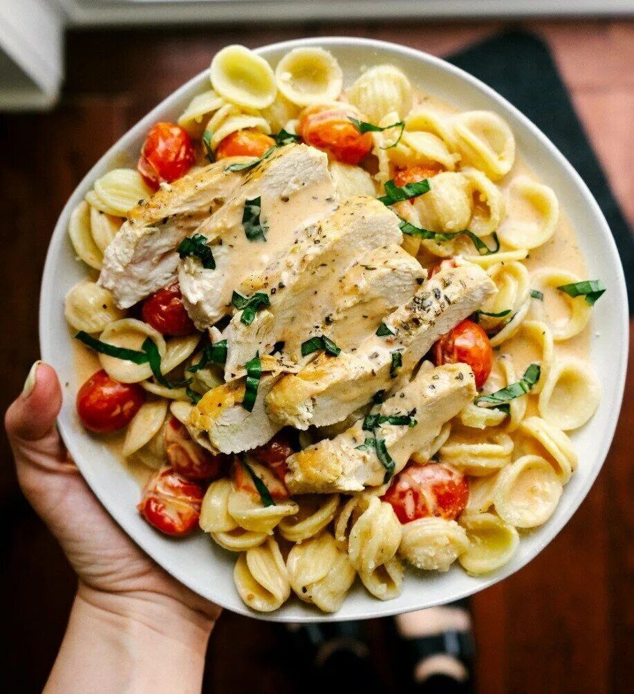 Рецепт куриного филе с макаронами