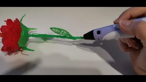 Цветы из 3 д ручки