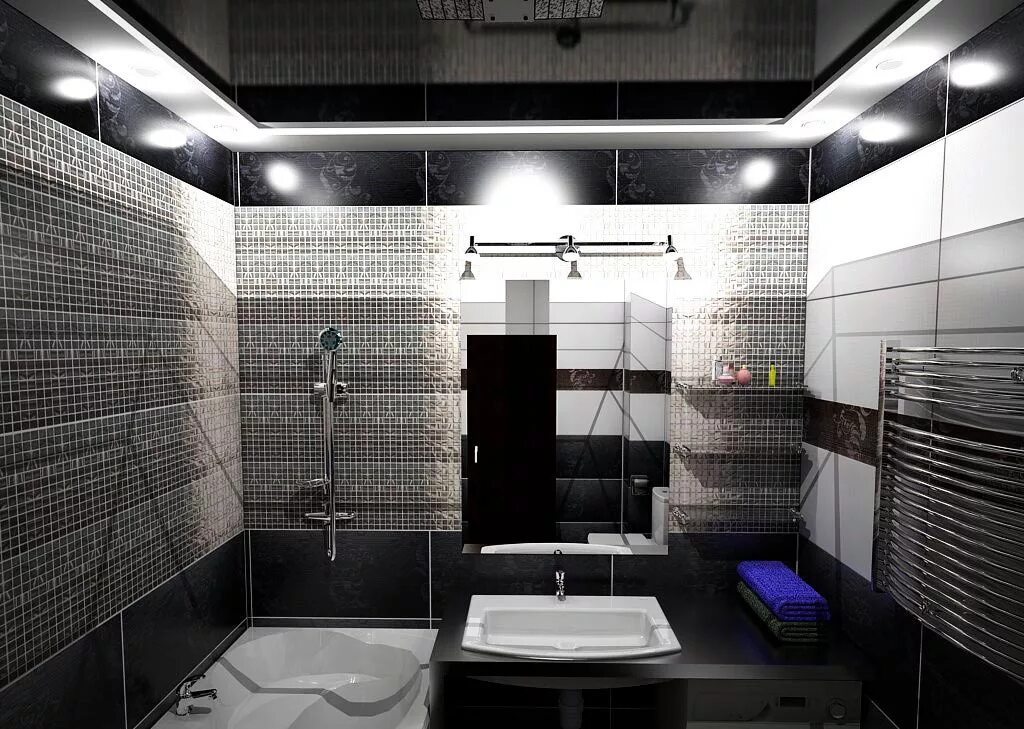 Натяжные потолки ванная плитка. Черный НАТЯЖНОЙПОТОЛКИ В ванной. Черный потолок в ванной. Черный натяжной потолок в ванной. Дизайнерский потолок в ванной.