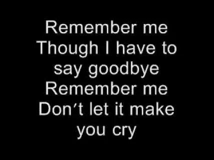 Remember you текст