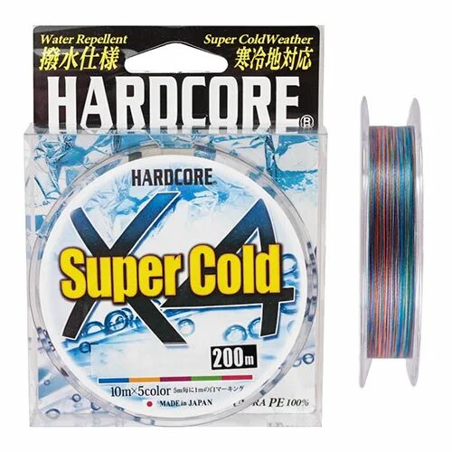 Шнур Duel pe hardcore super Cold x4 200m. Шнур Duel pe hardcore x4 Pro 5color 200m. Плетёнка хардкор супер колд 200 метров. Шнур плетеный Duel hardcore pe x4 super #0,4 0,11мм 200м (5color.