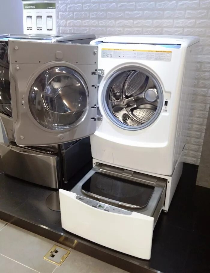 Обмен стиральной машины на новую. Стиральная машина LG Twin Wash. Новая стиральная машина LG TWINWASH. LG Twin Wash Mini. Стиральная машина Лджи с 2 барабанами.