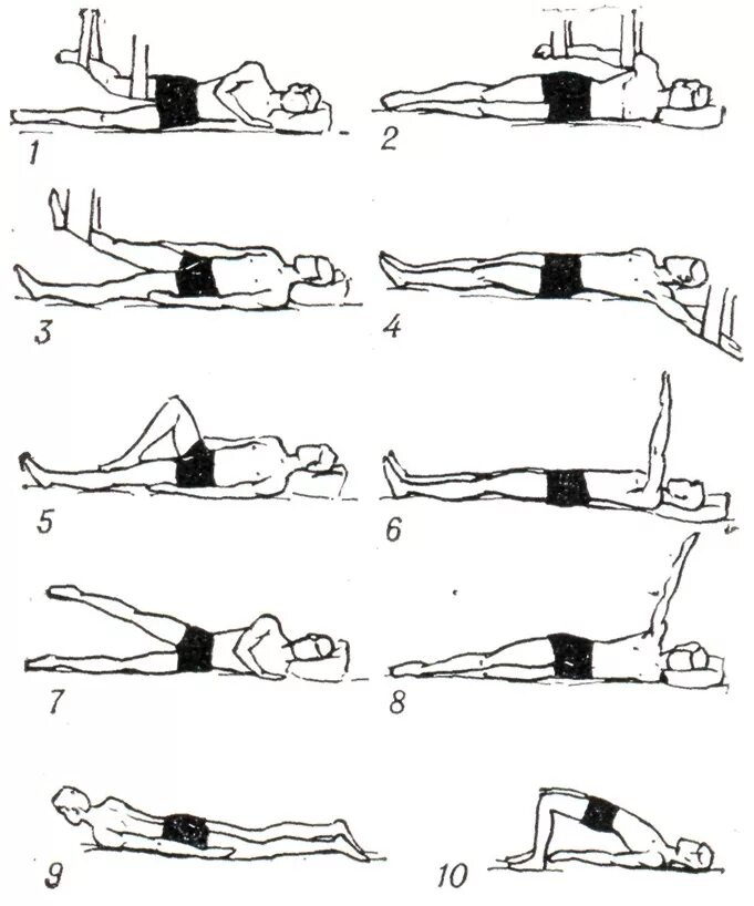 ЛФК при компрессионном переломе позвоночника 1 период. ЛФК гимнастика для укрепления мышц спины. ЛФК при остеохондрозе лежа. ЛФК сколиоз 1 степени упражнения. Лфк после операции на позвоночнике поясничного