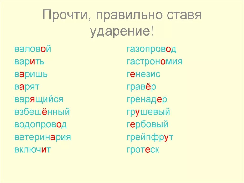 Она начала куда ударение. Ударение. Ударения в словах. Правильное ударение. Правильное ударение в словах.