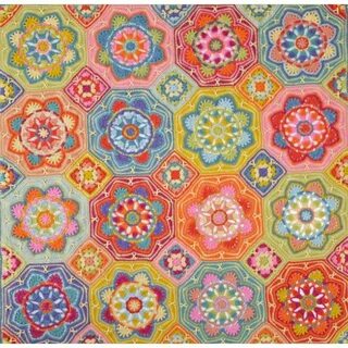 Персидская плитка крючком схема