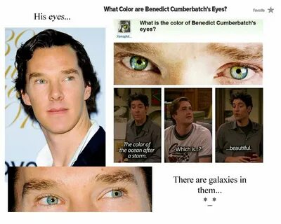 His eyes were
